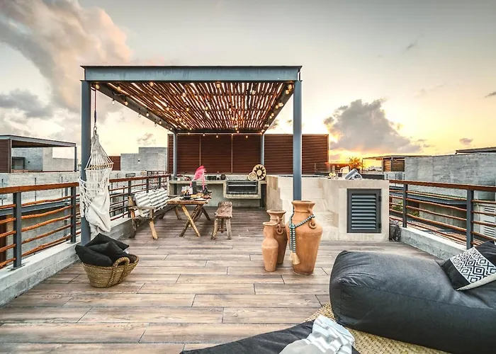 Luxury 2br Penthouse Private Pool Cenote Pensión Tulum